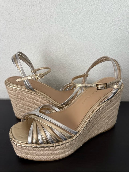 Veronica Beard Shoes - EUC Veronica Beard Ravina Platform Wedge Heels Leather Sandals